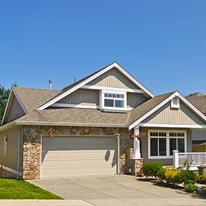 house with asphalt shingles