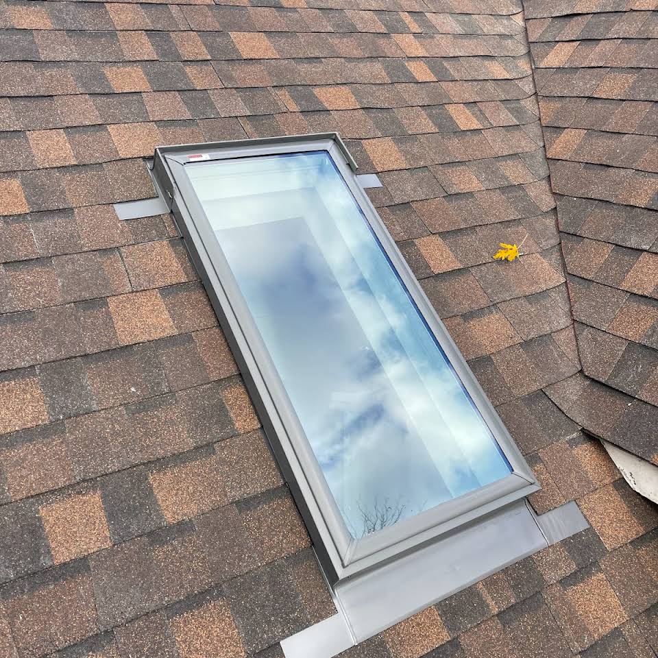 A Skylight being installed by Bay Bridge